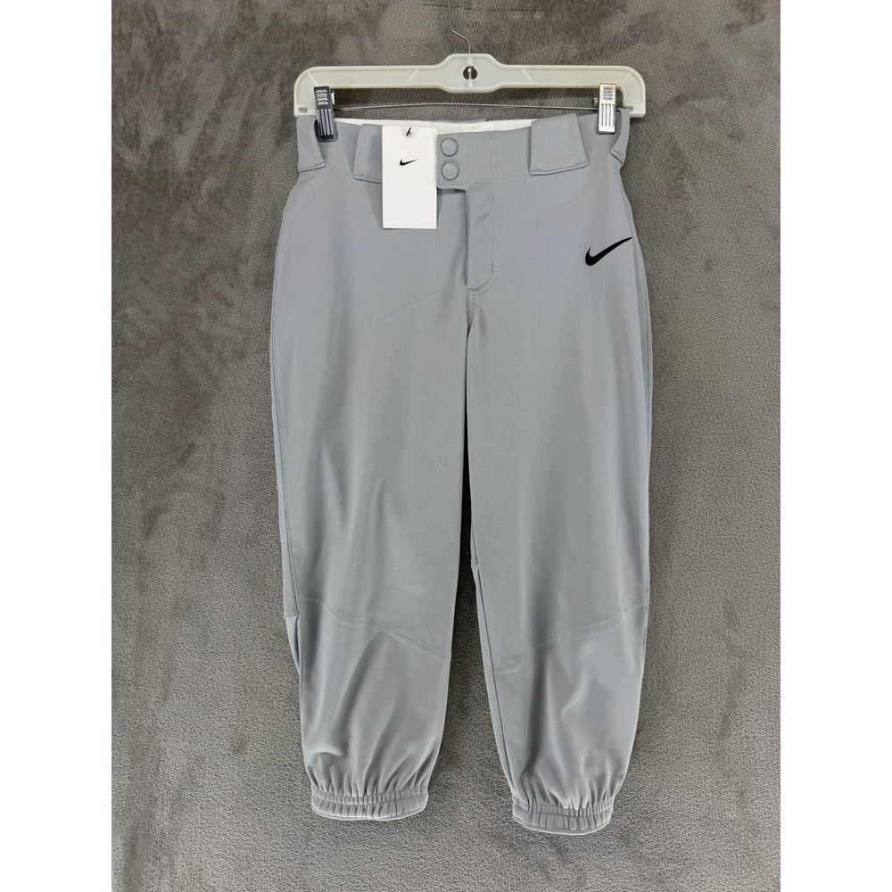 Nike Pants Womens XS AV6718-052 Gray Softball Athletic NEW